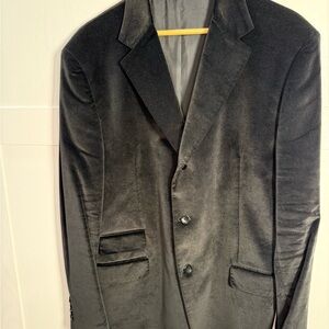 Barneys New York Black Velvet Blazer